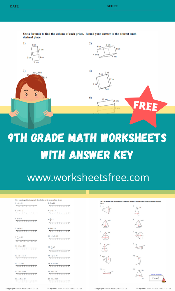 free printable worksheets 9th grade