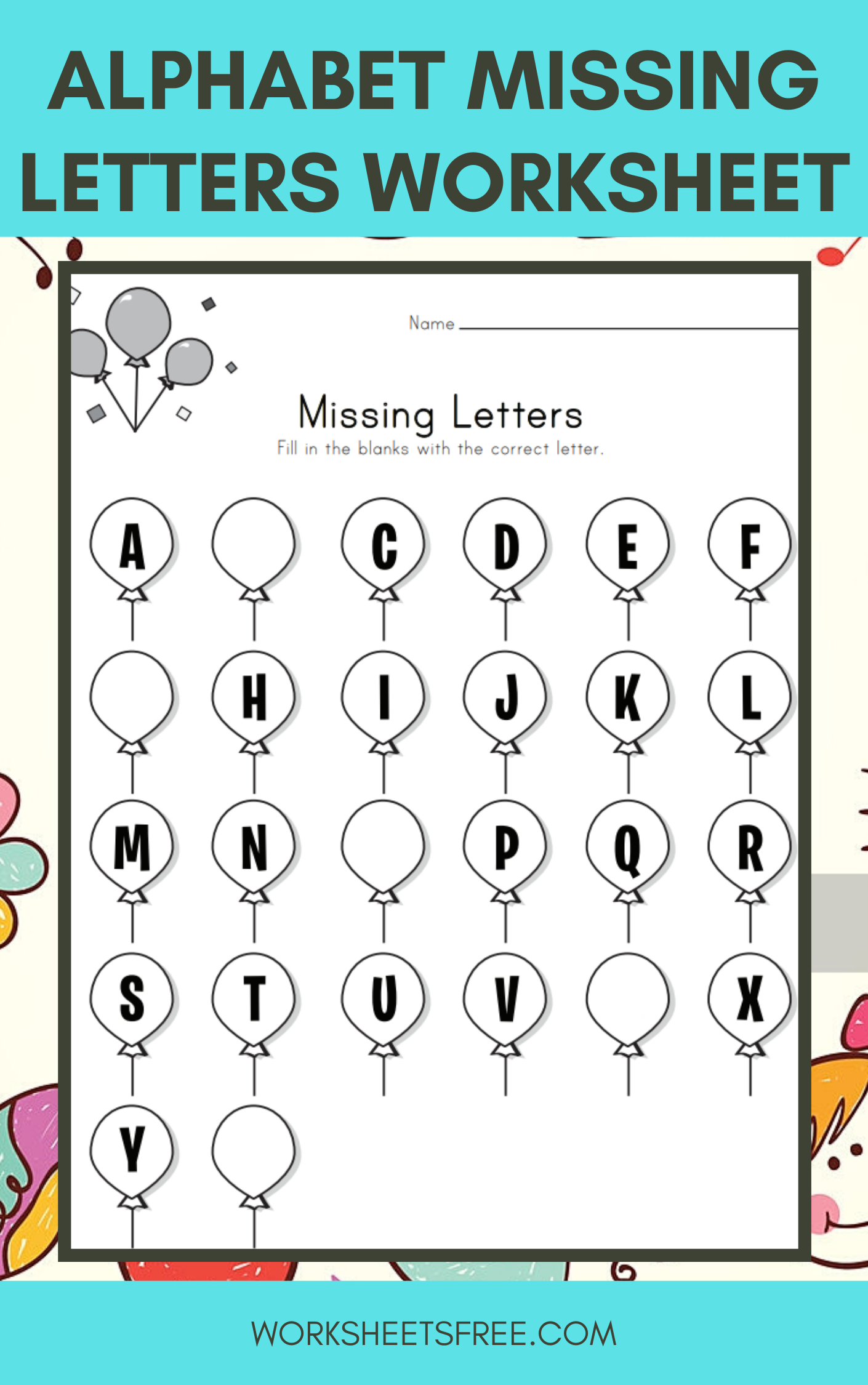 Alphabet-Missing-Letters-Worksheet | Worksheets Free