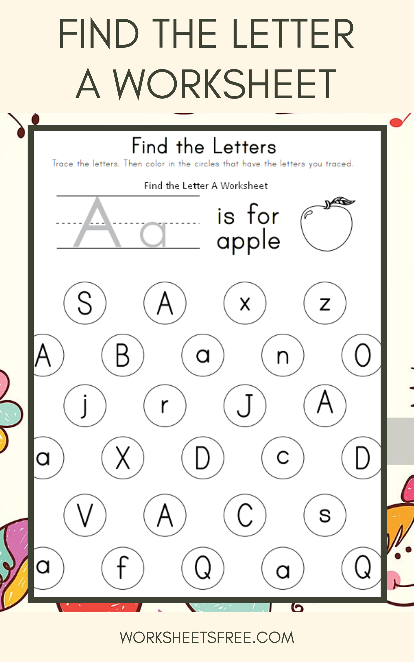 Find The Letter Free Printable