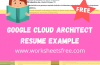 Google Cloud Architect Resume Example
