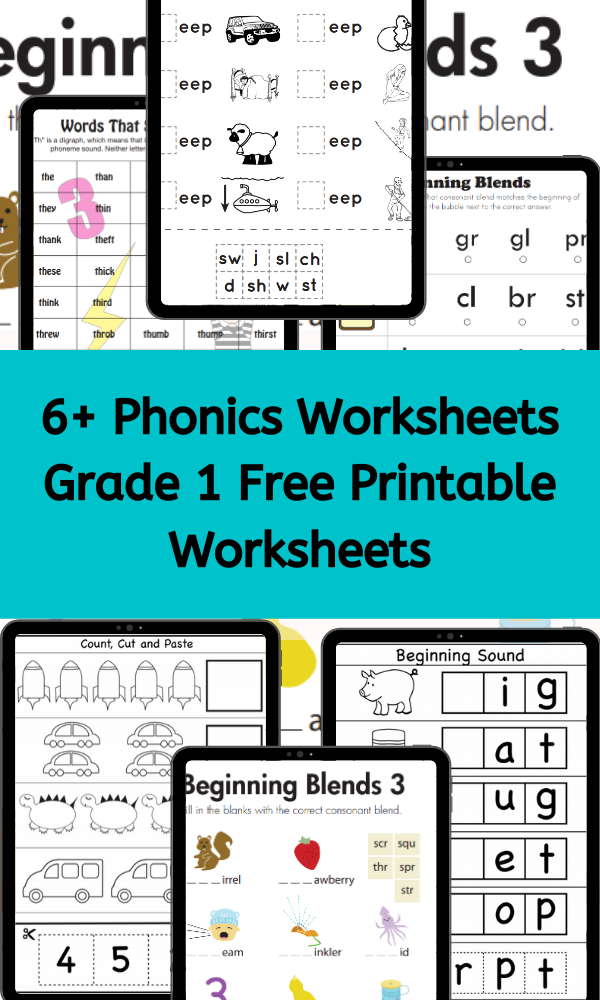 Phonics Worksheets Grade 1 Printable