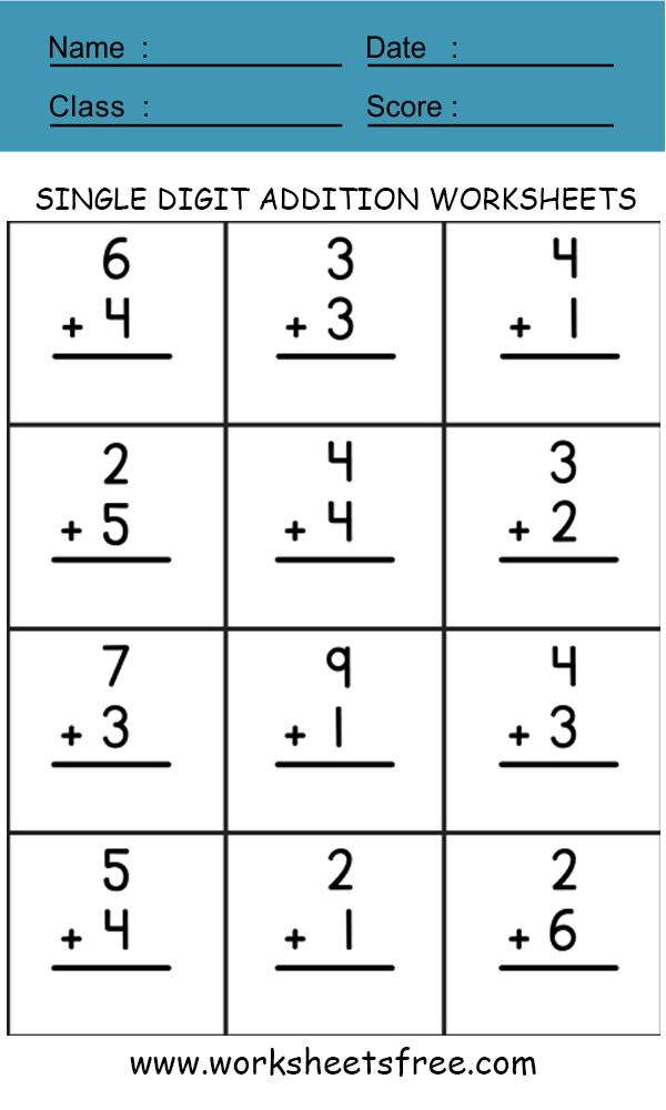 addition-to-10-worksheet