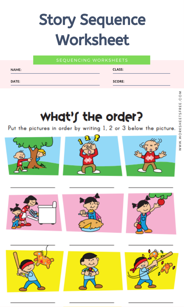 Story Sequence Worksheet | Worksheets Free