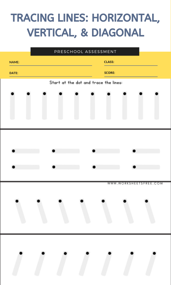 Horizontal And Vertical Lines Worksheet