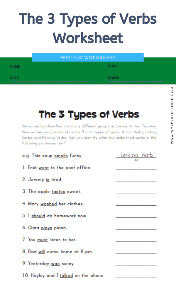Objects Of Verbs Worksheet Answers