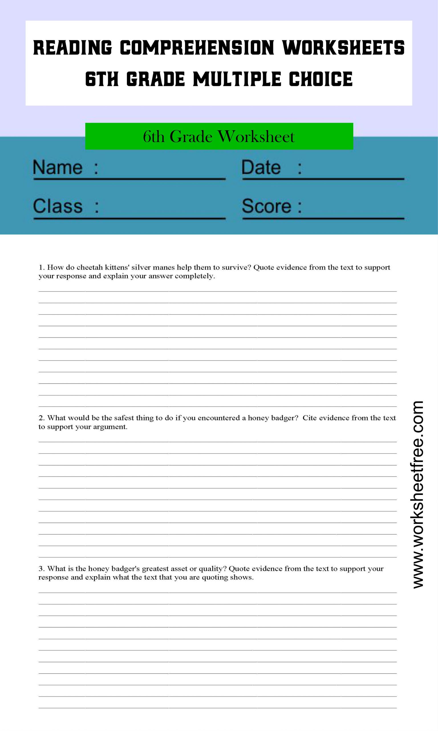 reading-comprehension-worksheets-6th-grade-multiple-choice-3-worksheets-free
