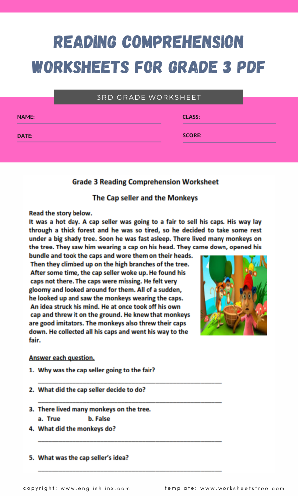 reading-comprehension-worksheets-3rd-grade